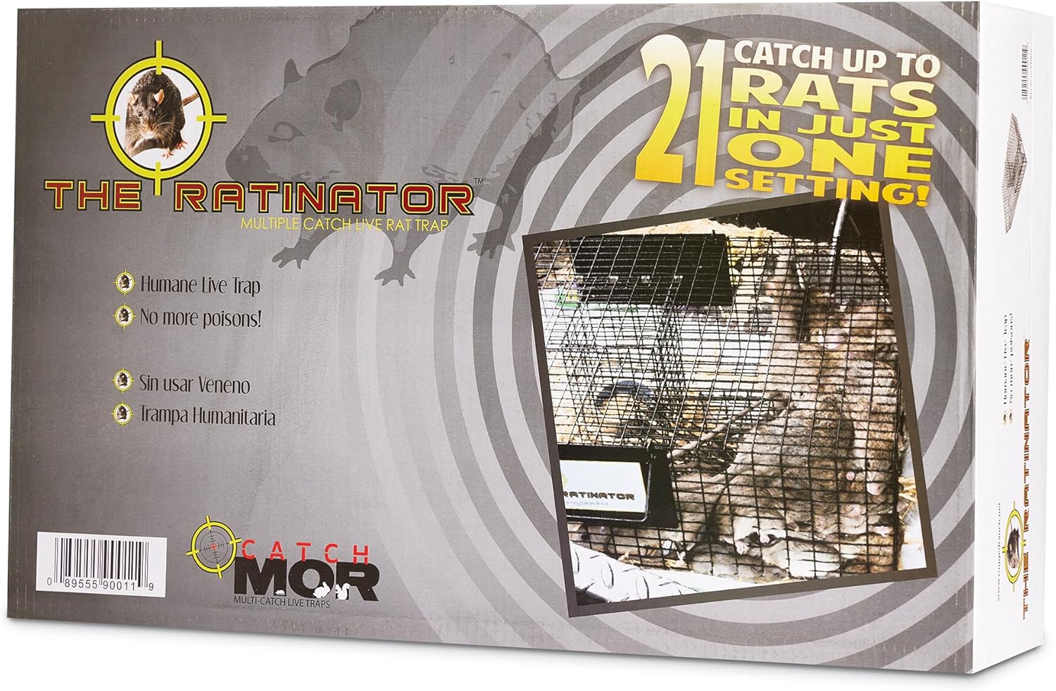 Ratinator product photo - Humane Multi-Catch Live Rat Trap by Rugged Ranch